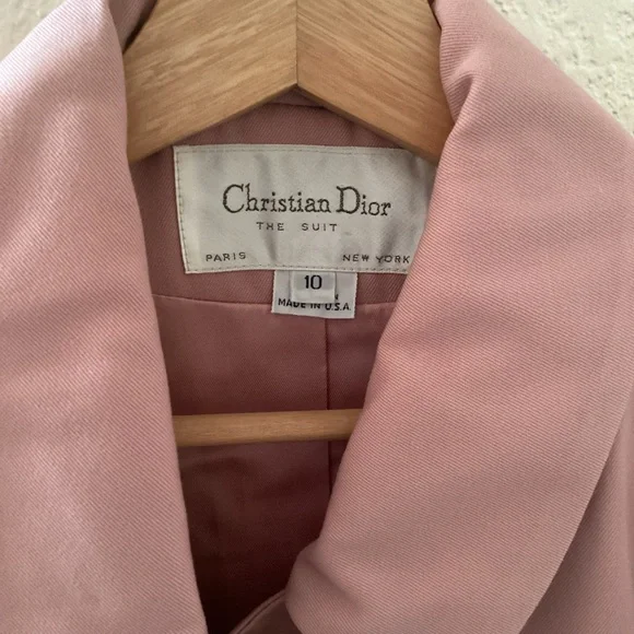 Vintage Christian Dior Pink Pure Wool Blazer - Picture 3 of 5